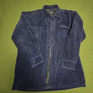 Ash Creek Dark Blue Corduroy Shirt Jacket